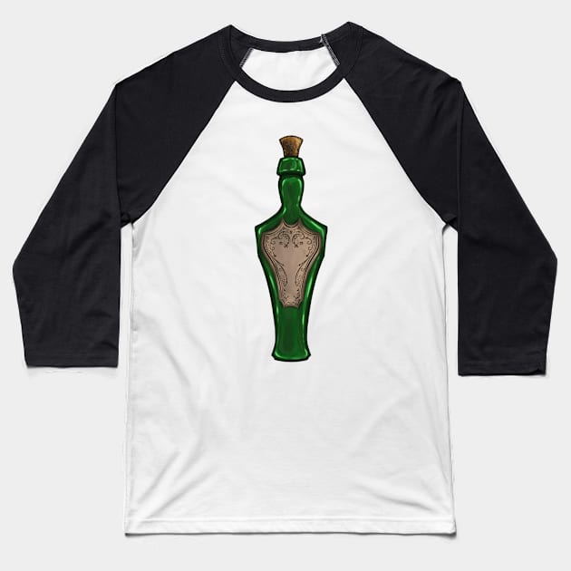 Green Bottle Baseball T-Shirt by Thedustyphoenix